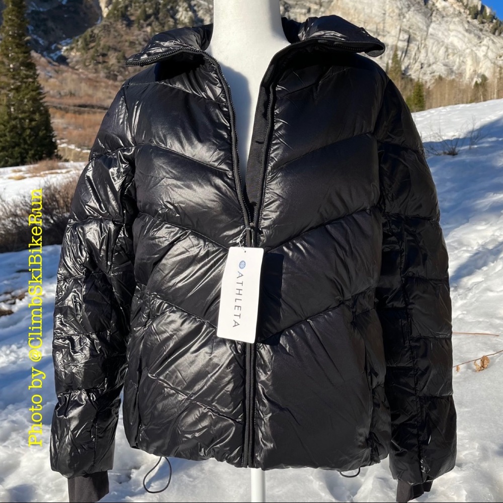 BNWT Athleta Lofty Down Jacket Black - Picture 1 of 15